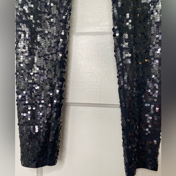 Express NWT Sequin Black Women's Skinny Legging Pants - Picture 5 of 9